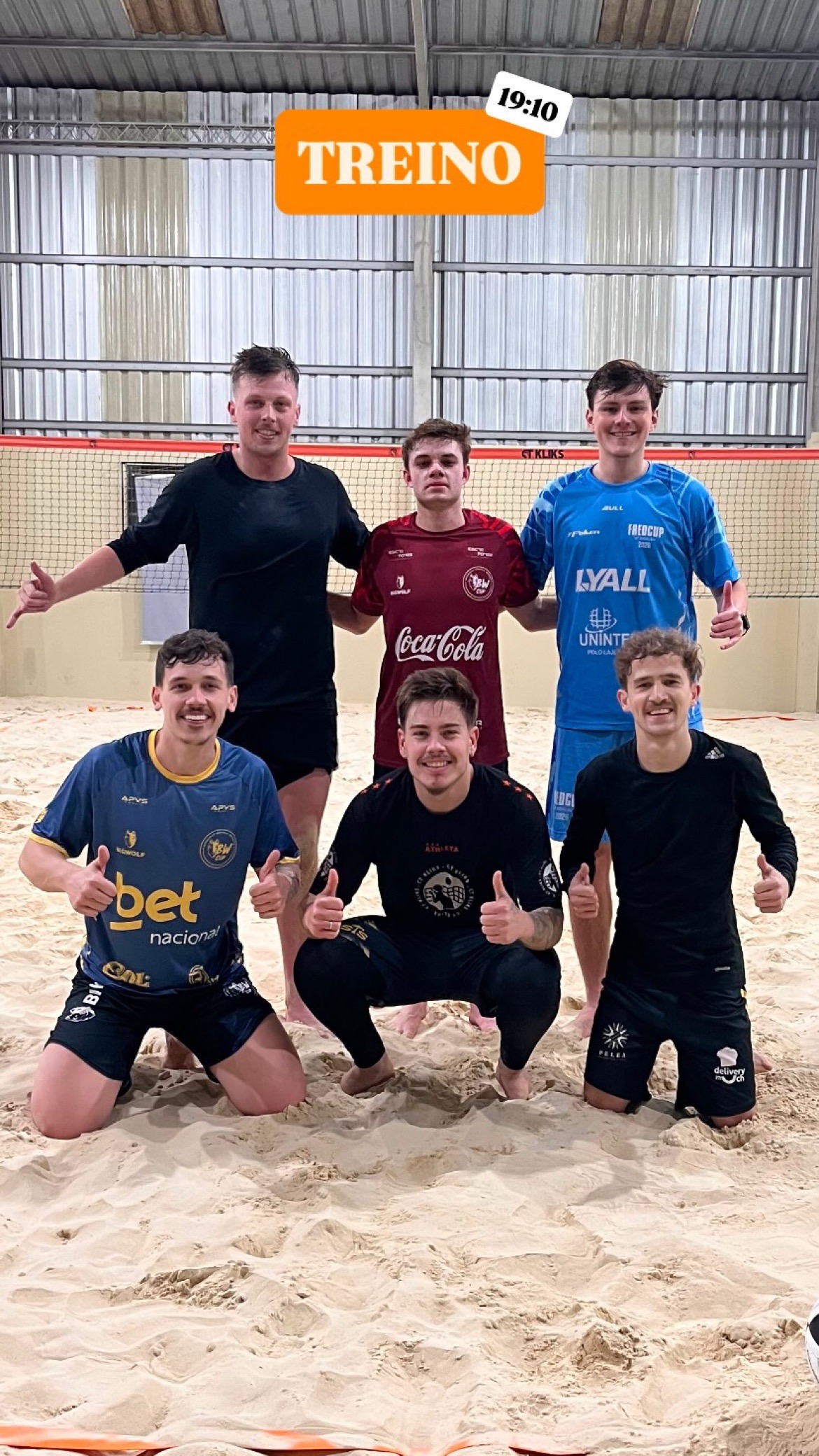 Treino futevôlei
